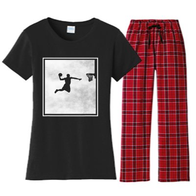 funny Basketball Player Basketballer Sports Women's Flannel Pajama Set