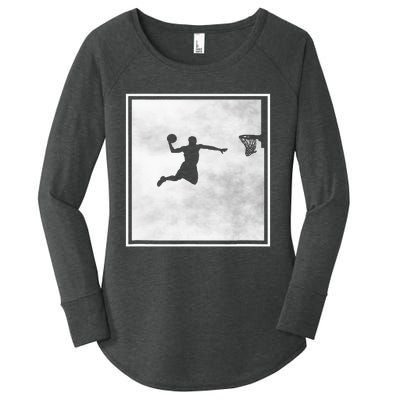 funny Basketball Player Basketballer Sports Women's Perfect Tri Tunic Long Sleeve Shirt