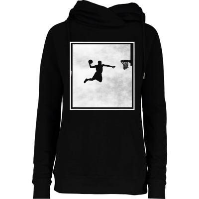 funny Basketball Player Basketballer Sports Womens Funnel Neck Pullover Hood