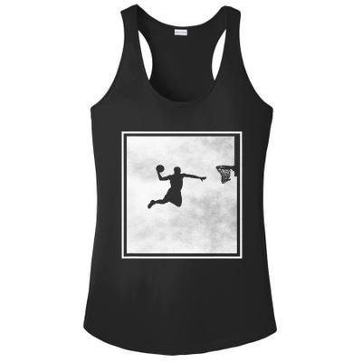 funny Basketball Player Basketballer Sports Ladies PosiCharge Competitor Racerback Tank