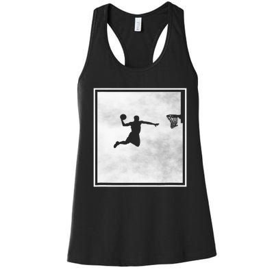 funny Basketball Player Basketballer Sports Women's Racerback Tank