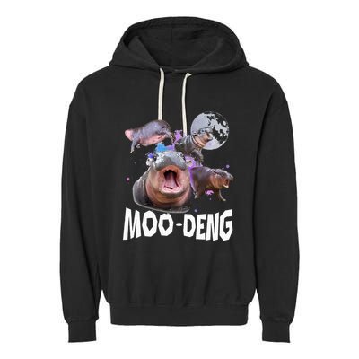 Famous Baby Pygmy Hippo Moo Deng Garment-Dyed Fleece Hoodie
