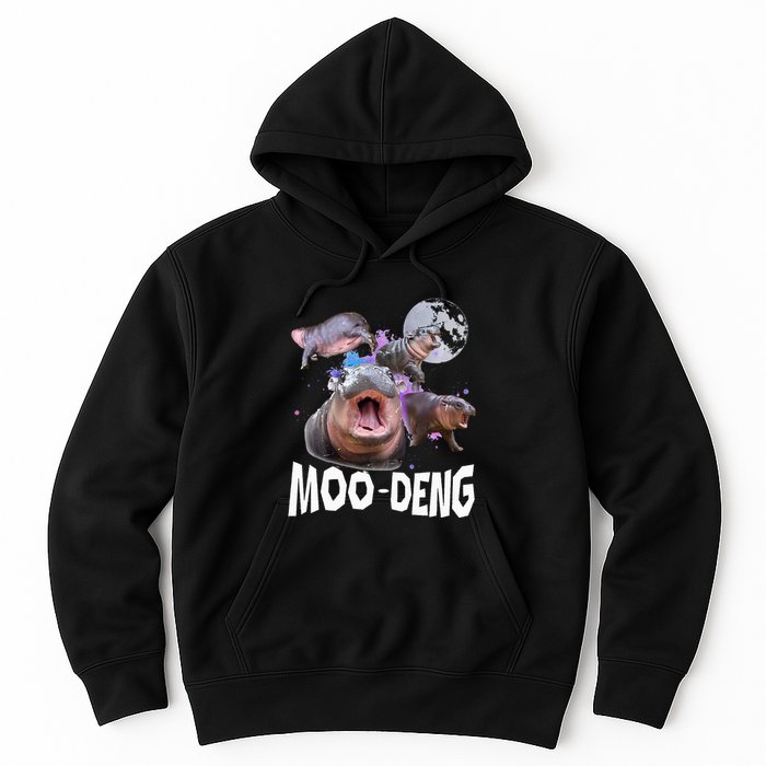 Famous Baby Pygmy Hippo Moo Deng Hoodie