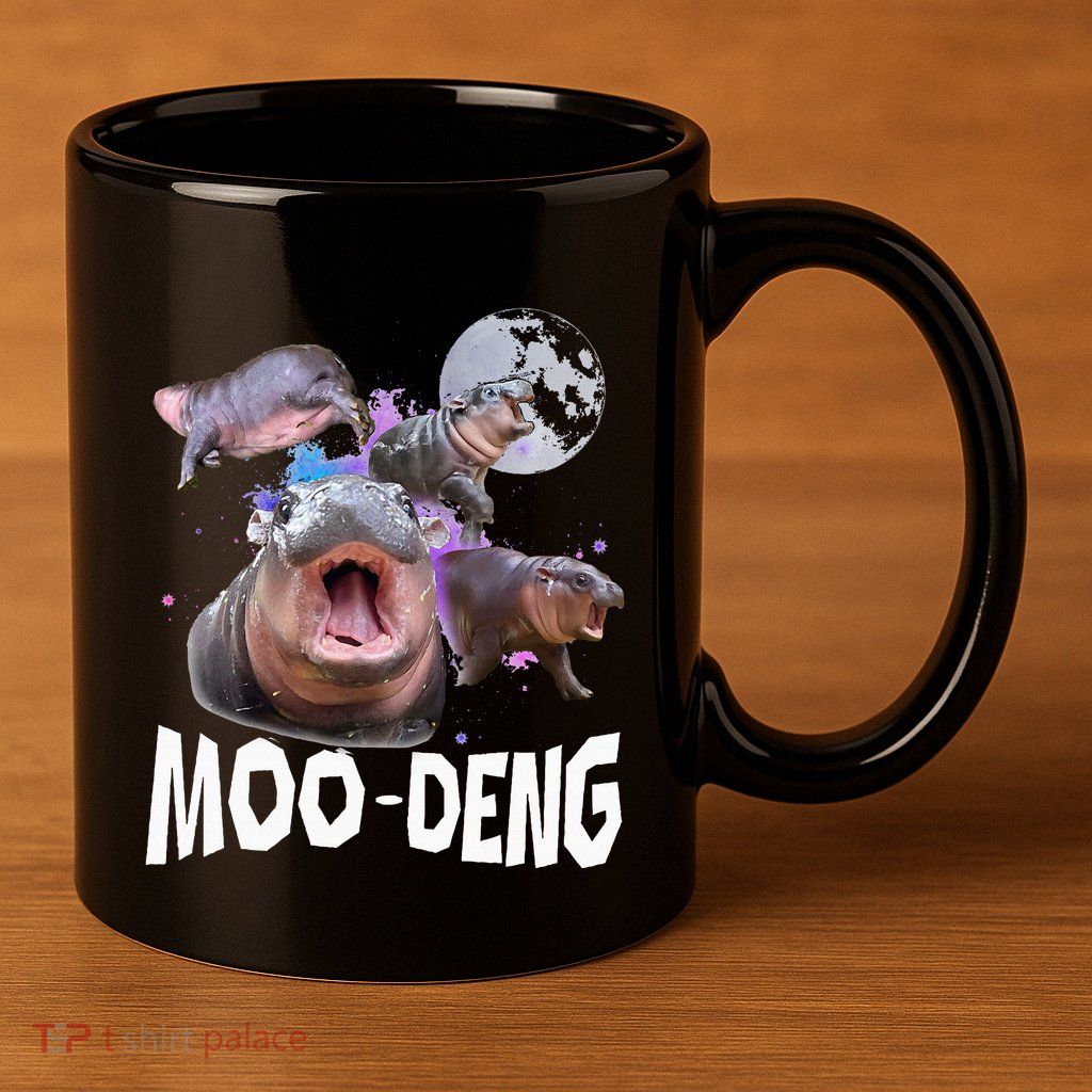 Famous Baby Pygmy Hippo Moo Deng 11oz C Handle Ceramic Mug