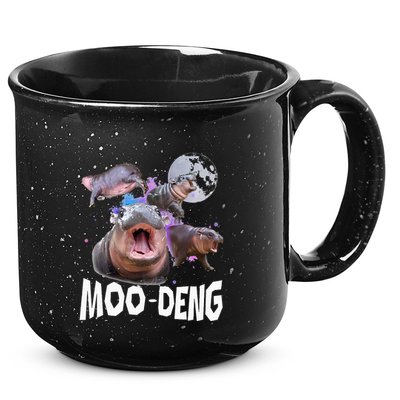 Famous Baby Pygmy Hippo Moo Deng 15oz Campfire Ceramic Mug