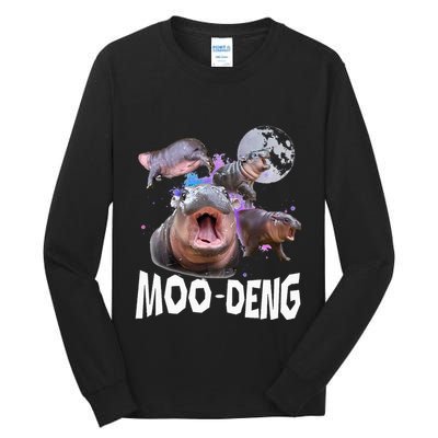 Famous Baby Pygmy Hippo Moo Deng Tall Long Sleeve T-Shirt