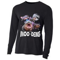 Famous Baby Pygmy Hippo Moo Deng Cooling Performance Long Sleeve Crew