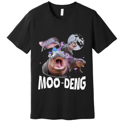 Famous Baby Pygmy Hippo Moo Deng Premium T-Shirt