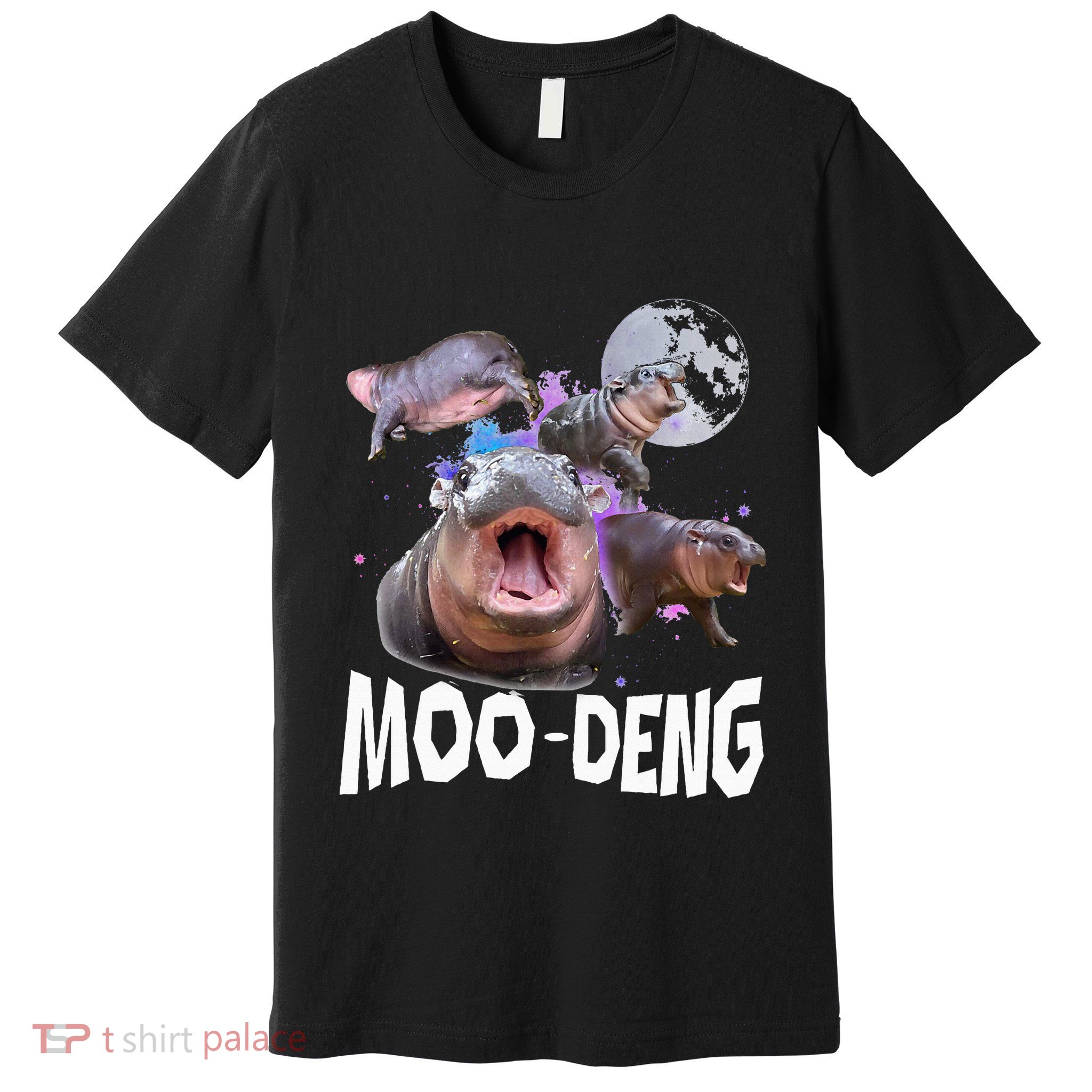 Famous Baby Pygmy Hippo Moo Deng Premium T-Shirt