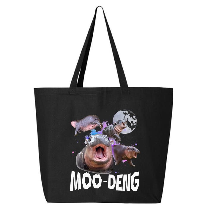 Famous Baby Pygmy Hippo Moo Deng 25L Jumbo Tote