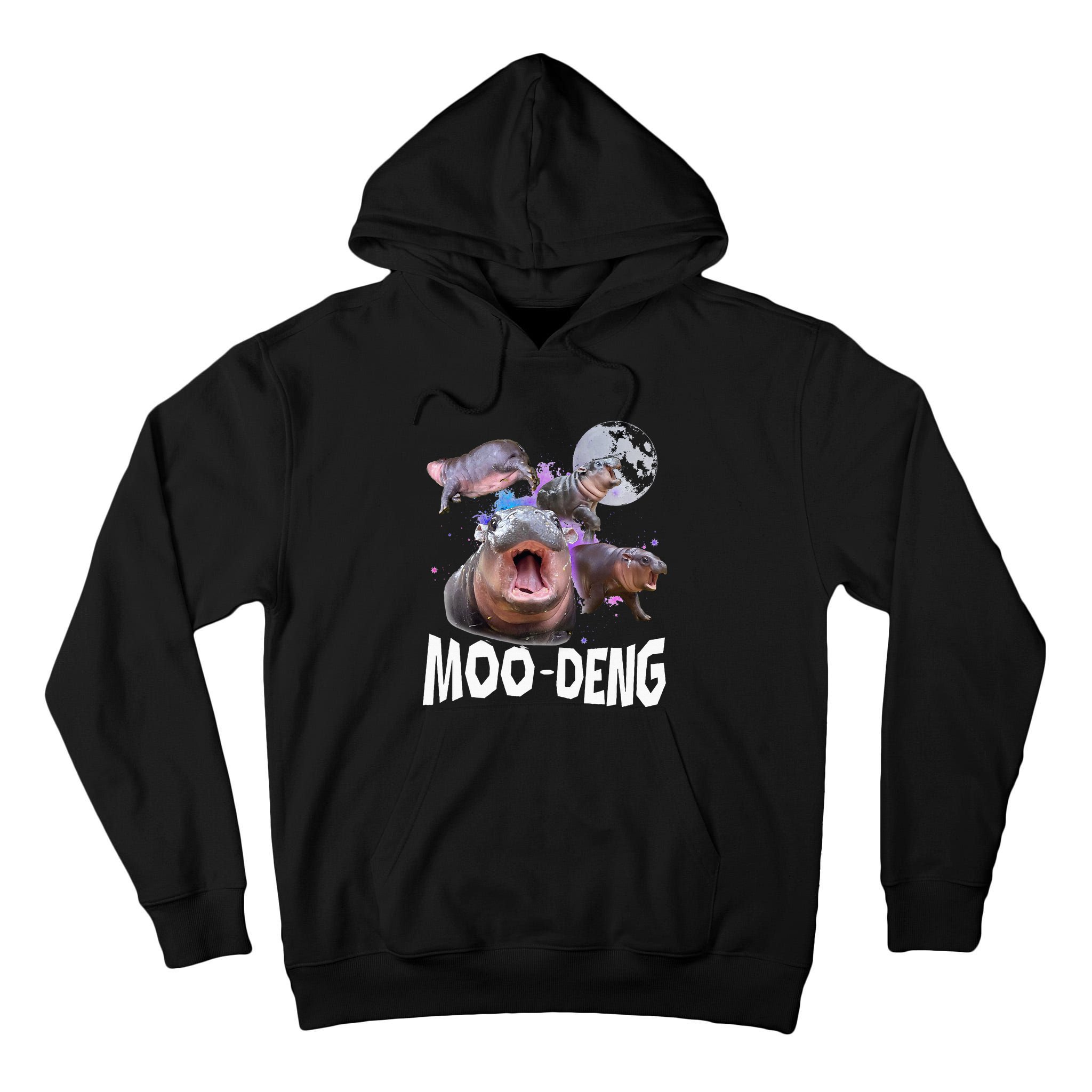 Famous Baby Pygmy Hippo Moo Deng Tall Hoodie
