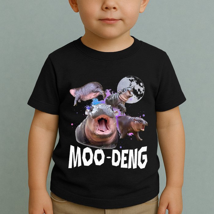 Famous Baby Pygmy Hippo Moo Deng Toddler T-Shirt