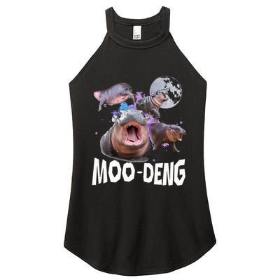 Famous Baby Pygmy Hippo Moo Deng Women's Perfect Tri Rocker Tank