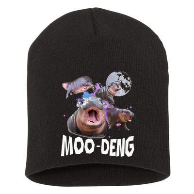 Famous Baby Pygmy Hippo Moo Deng Short Acrylic Beanie