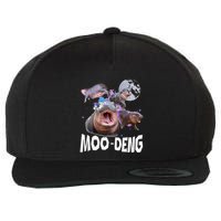 Famous Baby Pygmy Hippo Moo Deng Wool Snapback Cap