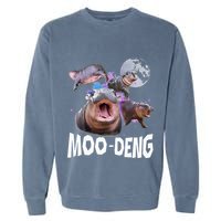 Famous Baby Pygmy Hippo Moo Deng Garment-Dyed Sweatshirt
