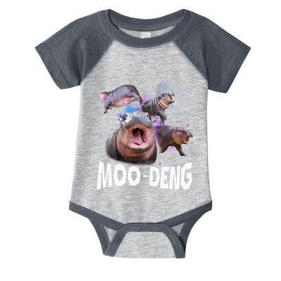 Famous Baby Pygmy Hippo Moo Deng Infant Baby Jersey Bodysuit