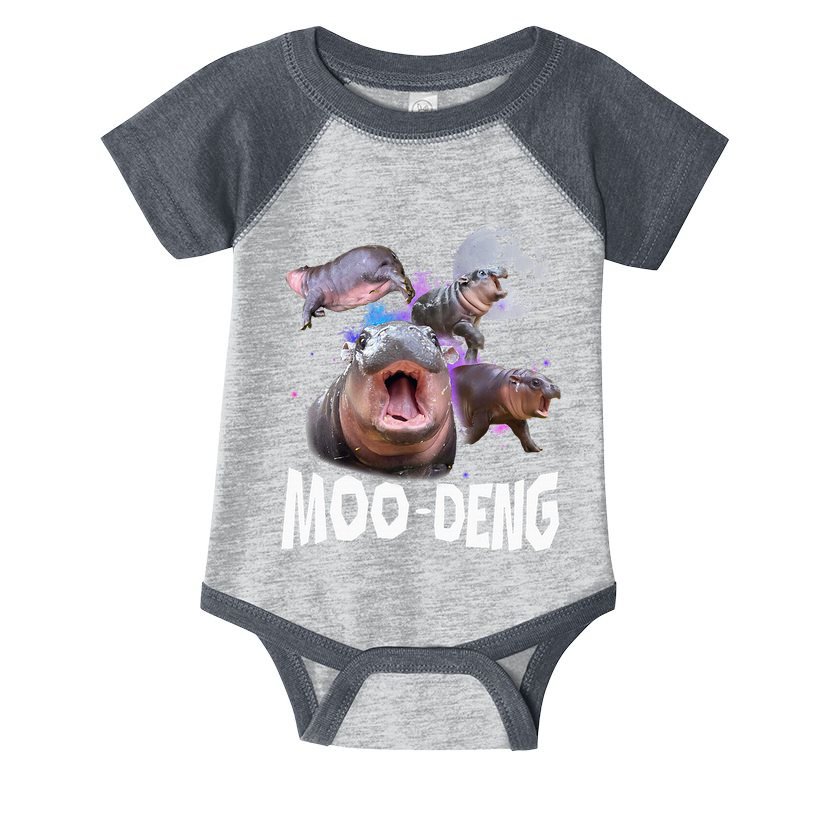 Famous Baby Pygmy Hippo Moo Deng Infant Baby Jersey Bodysuit