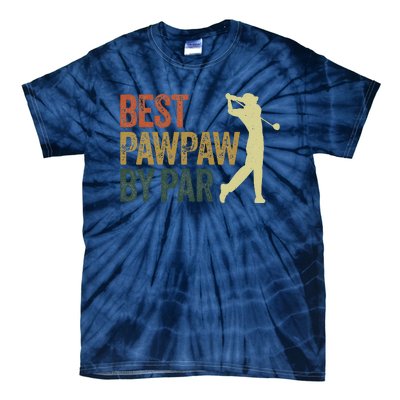 Funny Best Pawpaw By Par Apparel, Golf Dad Father's Day Tie-Dye T-Shirt