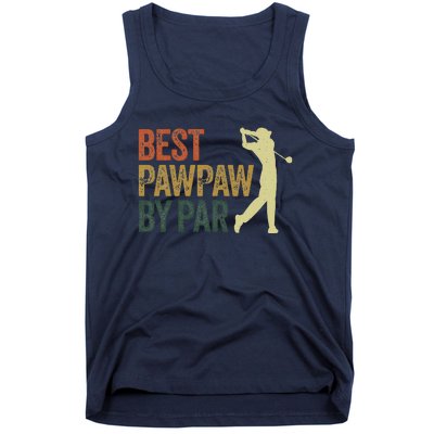 Funny Best Pawpaw By Par Apparel, Golf Dad Father's Day Tank Top