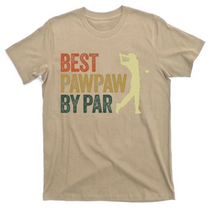 Funny Best Pawpaw By Par Apparel, Golf Dad Father's Day T-Shirt