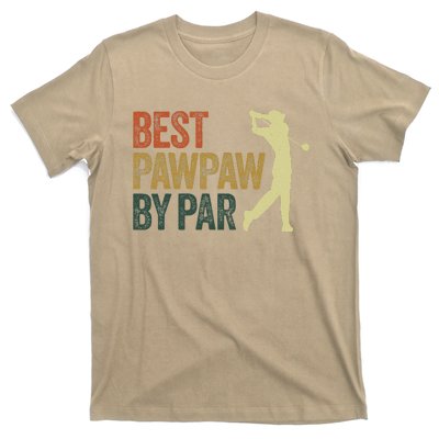 Funny Best Pawpaw By Par Apparel, Golf Dad Father's Day T-Shirt