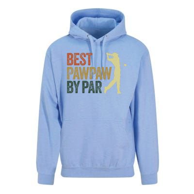 Funny Best Pawpaw By Par Apparel, Golf Dad Father's Day Unisex Surf Hoodie