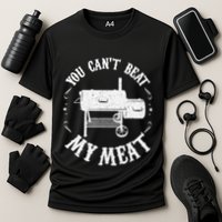 Funny Bbq Pit Reverse Flow Smoker Accessory Dad Grill Gift Cooling Performance Crew T-Shirt