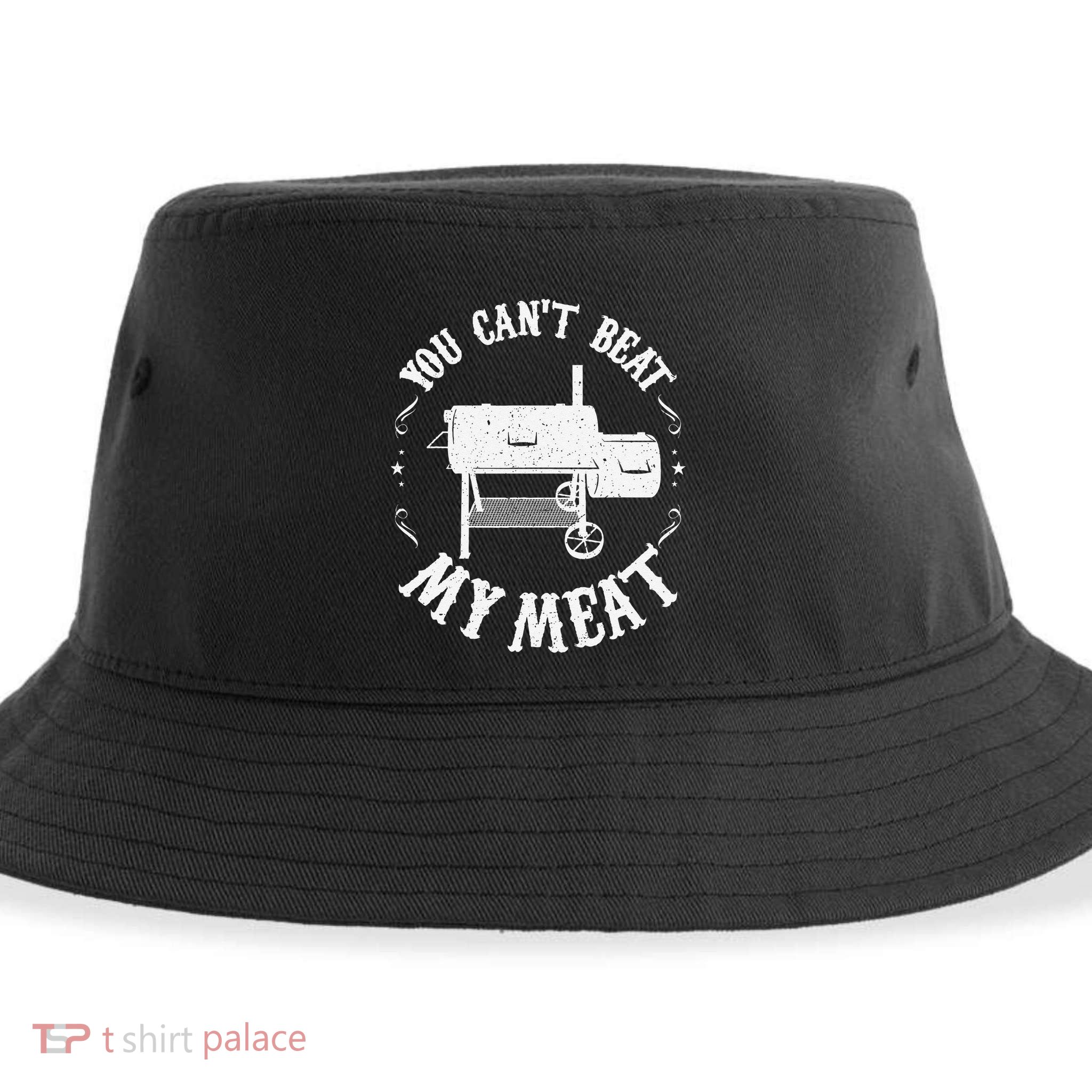 Funny Bbq Pit Reverse Flow Smoker Accessory Dad Grill Gift Sustainable Bucket Hat
