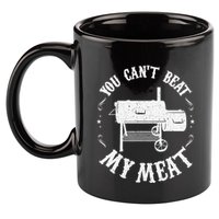 Funny Bbq Pit Reverse Flow Smoker Accessory Dad Grill Gift 11oz C Handle Ceramic Mug