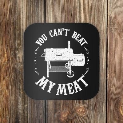 Funny Bbq Pit Reverse Flow Smoker Accessory Dad Grill Gift Coaster