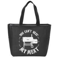 Funny Bbq Pit Reverse Flow Smoker Accessory Dad Grill Gift Zip Tote Bag