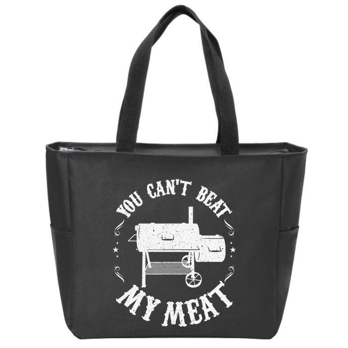 Funny Bbq Pit Reverse Flow Smoker Accessory Dad Grill Gift Zip Tote Bag
