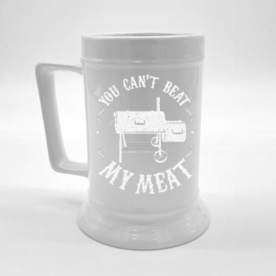 Funny Bbq Pit Reverse Flow Smoker Accessory Dad Grill Gift Beer Stein