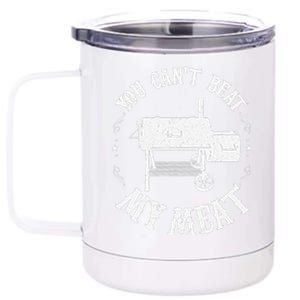 Funny Bbq Pit Reverse Flow Smoker Accessory Dad Grill Gift 12 oz Stainless Steel Tumbler Cup