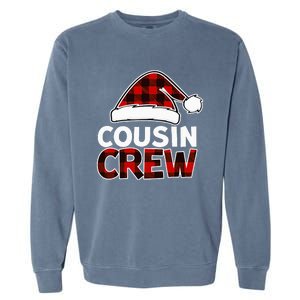 Festive Buffalo Plaid Pajamas for the Christmas Cousin Crew Garment-Dyed Sweatshirt