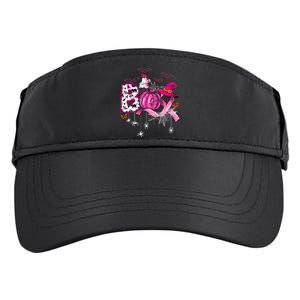 Funny Boo Pumpkin Witch Pink Ribbon Breast Cancer Halloween Adult Drive Performance Visor