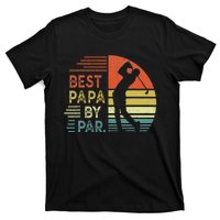 Funny Best Papa By Par Fathers Day Golf Grandpa T-Shirt