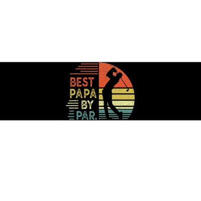 Funny Best Papa By Par Fathers Day Golf Grandpa Bumper Sticker