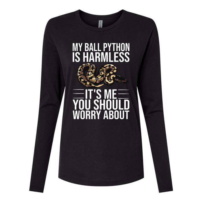 Funny Ball Python Design Snake Lover Men Women Boy Girl Womens Cotton Relaxed Long Sleeve T-Shirt