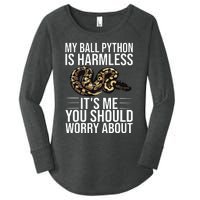 Funny Ball Python Design Snake Lover Men Women Boy Girl Women's Perfect Tri Tunic Long Sleeve Shirt