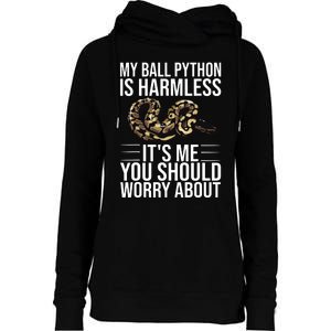 Funny Ball Python Design Snake Lover Men Women Boy Girl Womens Funnel Neck Pullover Hood