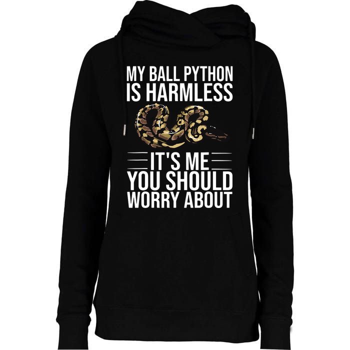 Funny Ball Python Design Snake Lover Men Women Boy Girl Womens Funnel Neck Pullover Hood