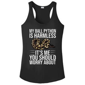 Funny Ball Python Design Snake Lover Men Women Boy Girl Ladies PosiCharge Competitor Racerback Tank