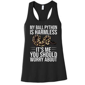 Funny Ball Python Design Snake Lover Men Women Boy Girl Women's Racerback Tank