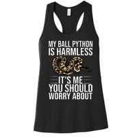 Funny Ball Python Design Snake Lover Men Women Boy Girl Women's Racerback Tank