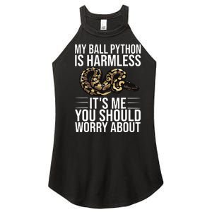 Funny Ball Python Design Snake Lover Men Women Boy Girl Women's Perfect Tri Rocker Tank