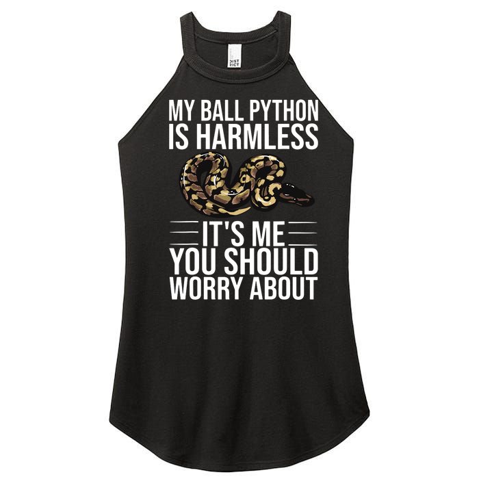 Funny Ball Python Design Snake Lover Men Women Boy Girl Women's Perfect Tri Rocker Tank