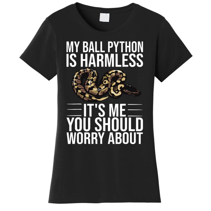 Funny Ball Python Design Snake Lover Men Women Boy Girl Women's T-Shirt