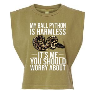 Funny Ball Python Design Snake Lover Men Women Boy Girl Garment-Dyed Women's Muscle Tee